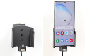 Active holder with USB-cable and cig-plug adapter for Samsung Galaxy Note 10+ SM-N975