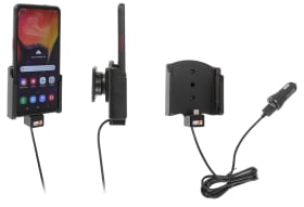  Active holder with USB-cable and cig-plug adapter for Samsung Galaxy Xcover Pro SM-G715