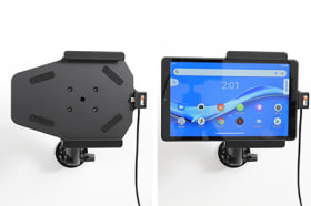 Active holder with USB-cable and cig-plug adapter for Lenovo Tab M8 HD TB-8505X (Micro-USB)