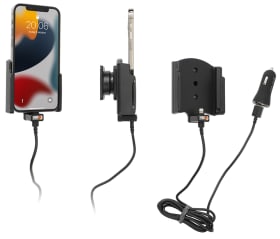  Active holder with USB-cable and cig-plug adapter for Apple iPhone 13 Pro