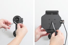 Active holder with USB-cable and cig-plug adapter for Apple iPad Mini 6th Gen (A2567, A2568, A2569)