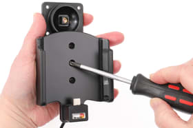 Active holder with USB-cable and cig-plug adapter for Samsung Galaxy S22+ 5G (SM-S906B/SM-S906B/DS)