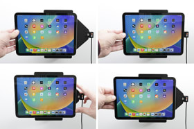 Active holder with USB-cable and cig-plug adapter for Apple iPad 11th Gen (2025)