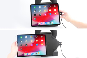 Active holder for fixed installation for Apple iPad Pro 12,9 2018 (A1876, A1895, A1983, A2014)