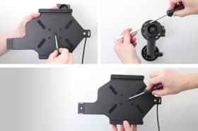 Holder with key-lock for Samsung Galaxy Tab A 10.1 (2019) SM-T510/SM-T515
