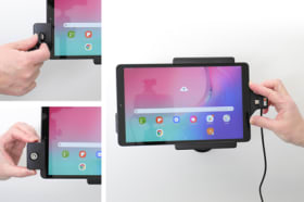 Holder with key-lock for Samsung Galaxy Tab A 10.1 (2019) SM-T510/SM-T515