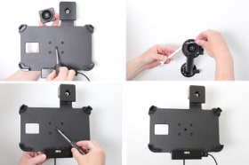 Holder with key-lock for Samsung Galaxy Tab Active 2 SM-T390/SM-T395