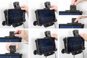 Holder with key-lock for Samsung Galaxy Tab Active 2 SM-T390/SM-T395