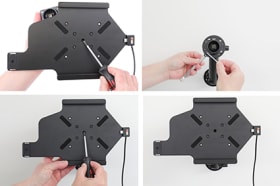 Holder with key-lock for Lenovo Tab K10 TB-X6C6F