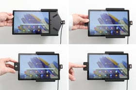 Holder with key-lock for Samsung Galaxy Tab A8 SM-X200/205