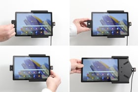 Holder with key-lock for Samsung Galaxy Tab A8 SM-X200/205