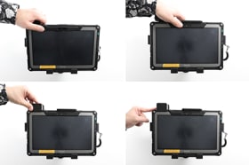 Holder with key-lock for Getac F110 7th Gen