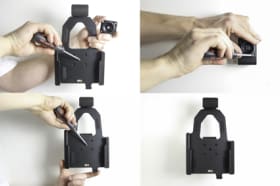 Holder with spring-lock for Samsung Galaxy Tab Active 3 SM-T570/SM-T575
