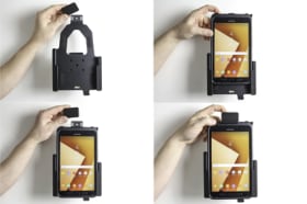 Holder with spring-lock for Samsung Galaxy Tab Active 3 SM-T570/SM-T575