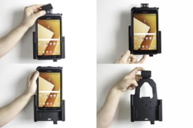 Holder with spring-lock for Samsung Galaxy Tab Active 3 SM-T570/SM-T575