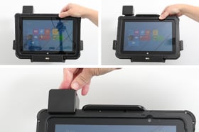 Holder with spring-lock for Aava Mobile oona 10