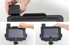 Holder with spring-lock for Aava Mobile oona 8