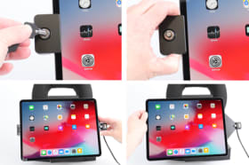 Holder with key-lock for Apple iPad Air 13 2025 M3 (A3268, A3269, A3271)