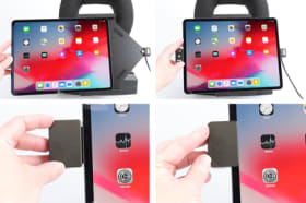 Holder with spring-lock for Apple iPad Pro 12.9 5th Gen 2021 (A2378, A2379, A2461)