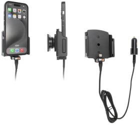  Active holder with USB-cable and cig-plug adapter for Apple iPhone 15