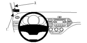  ProClip for Kia Picanto 11½-17 (LHD)