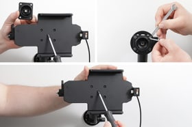 Holder with key-lock for Lenovo Tab M8 4th Gen