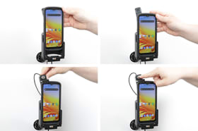 Holder with key-lock for Zebra TC15