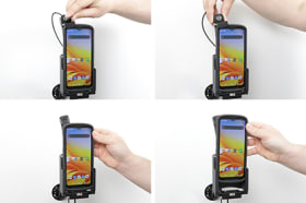 Holder with key-lock for Zebra TC15