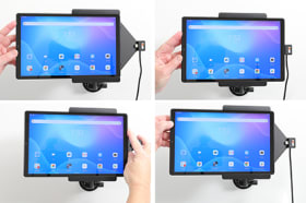 Active holder with USB-cable and cig-plug adapter for Lenovo Tab K10 TB-X6C6F