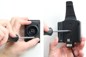Active holder with USB-cable and cig-plug adapter for Motorola ST7000