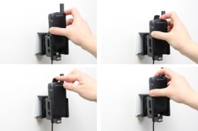 Active holder with USB-cable and cig-plug adapter for Motorola ST7000