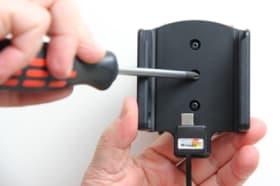 Active holder with USB-cable and cig-plug adapter for Motorola ST7000