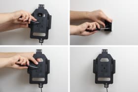 Holder with spring-lock for Samsung Galaxy Tab E 8.0
