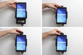 Holder with spring-lock for Samsung Galaxy Tab E 8.0