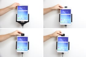 Holder with key-lock for Samsung Galaxy Tab A 9.7