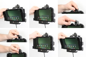 Holder with key-lock for Samsung Galaxy Tab Active 5 SM-X300/SM-X306B