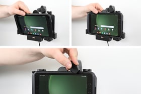 Holder with spring-lock for Samsung Galaxy Tab Active 5 SM-X300/SM-X306B