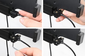 Holder with spring-lock for Samsung Galaxy Tab Active 5 SM-X300/SM-X306B