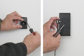 Active holder with USB-cable and cig-plug adapter for Zettle PayPal Reader