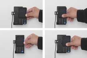 Active holder for fixed installation for Zettle PayPal Reader