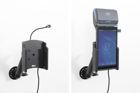 Active holder with USB-cable and cig-plug adapter for myPOS Pro