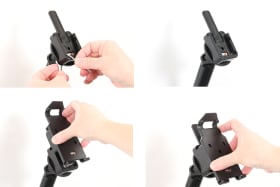 Passive holder with tilt swivel for Zebra ZQ310 Plus
