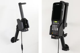 Active holder for fixed installation for Zebra MC3400