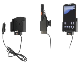 Active holder with USB-cable and cig-plug adapter for Point Mobile PM84
