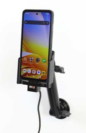 Active holder with USB-cable and cig-plug adapter for Zebra EM45