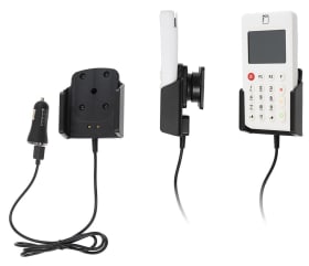Active holder with USB-cable and cig-plug adapter for myPOS Go 2