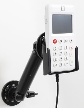 Active holder with USB-cable and cig-plug adapter for myPOS Go 2