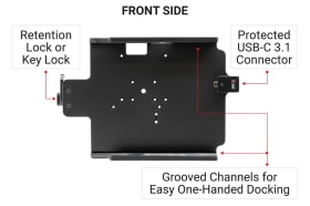 Holder with key-lock for Zebra ET60 Android