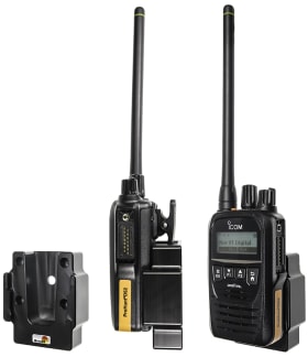Passive holder for ICOM IC-F62D