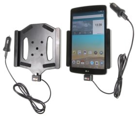 Active holder with USB-cable and cig-plug adapter for LG G Pad F 8.0